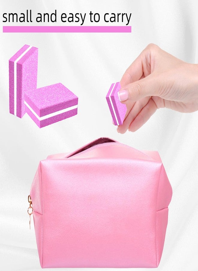TKYZMS 50Pcs Pink Sponge Nail Buffers,100/180 Grit Mini Nail Files,Mini Buffer Block Nail File for Acrylic & Natural Nails,Double-Sided Buffing Blocks for Manicure & Pedicure, Salon & Home Use - Image 5